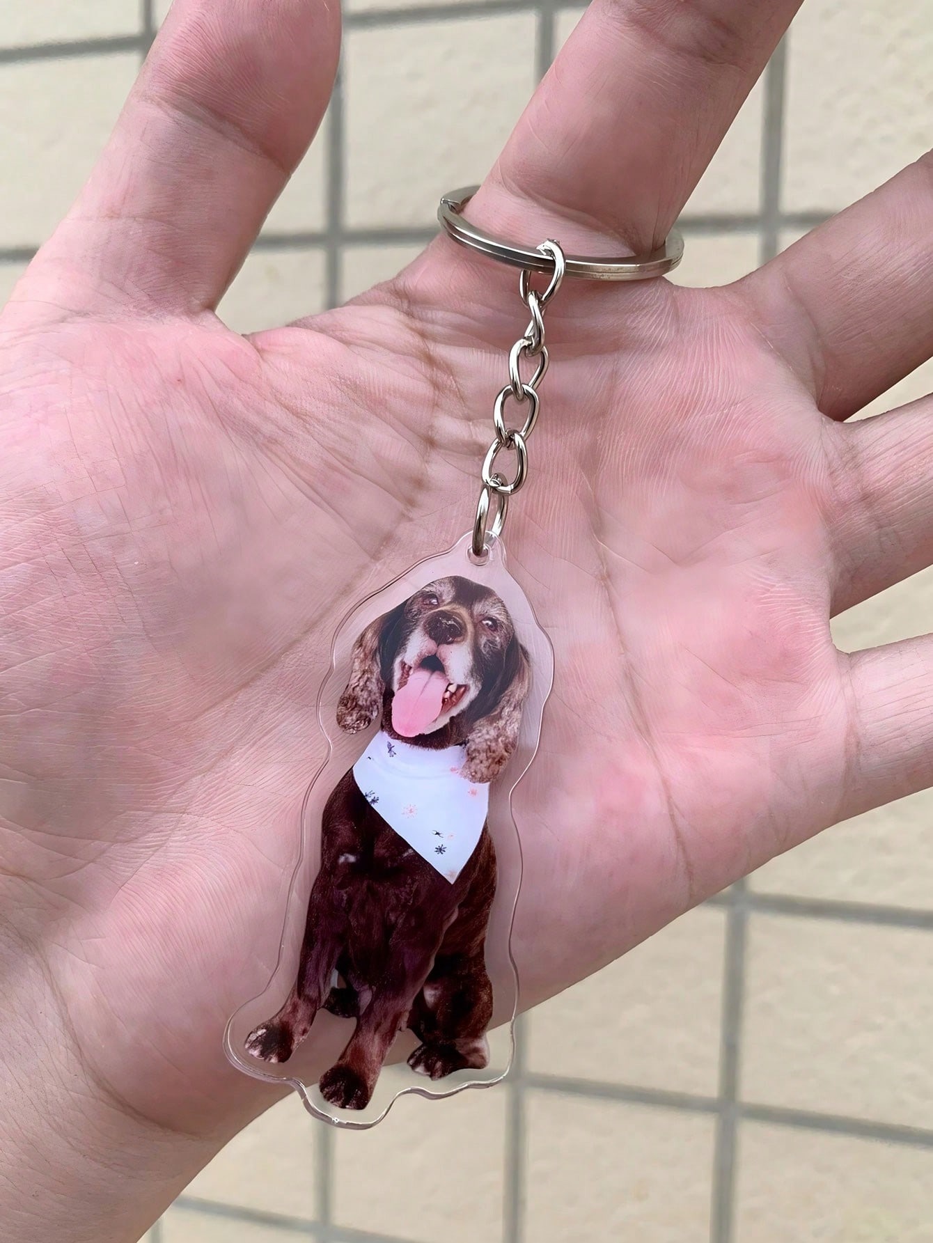 Custom-Cut Acrylic Photo Keychains Acrylic Decorative Pendants